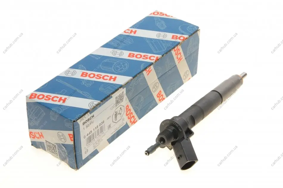 Форсунка BMW 3 (F30/F80) 2.0d/5 (G30/F90) 2.0/3.0d 16-18 (B47/B57) BOSCH 0 445 118 036 (фото 1)