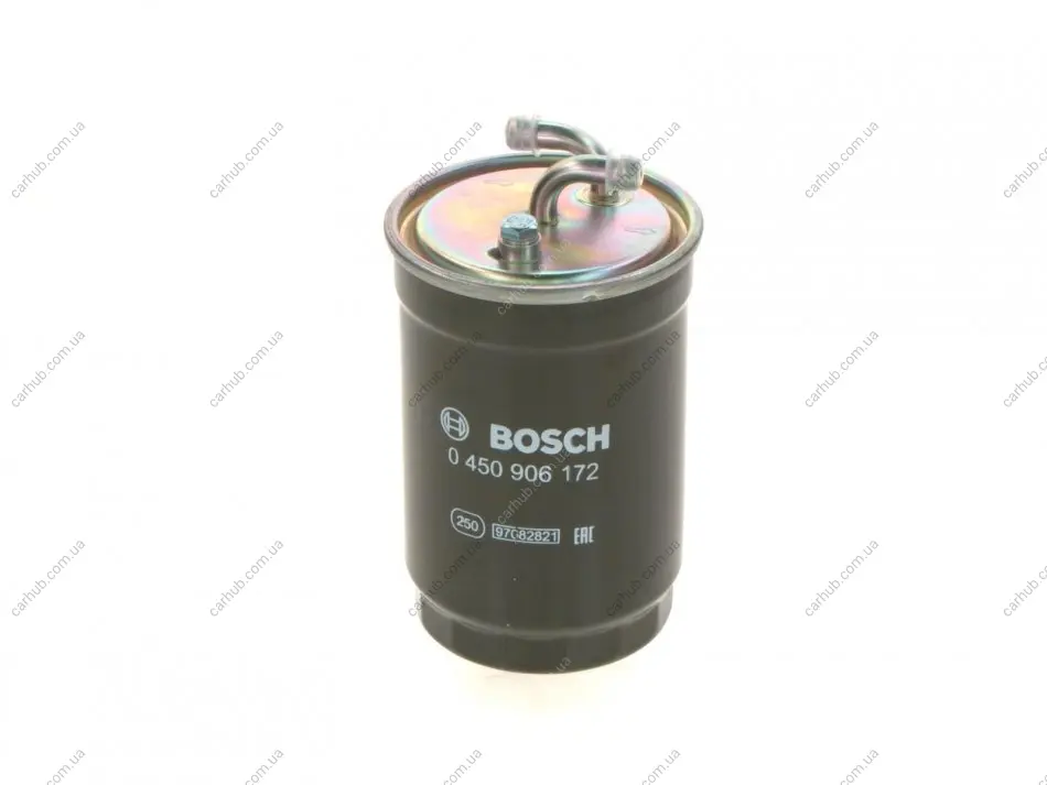 Паливний фільтр FORD ESCORT IV, ESCORT IV EXPRESS, ESCORT V, ESCORT V EXPRESS, FIESTA, FIESTA III, ORION II, ORION III HONDA ACCORD V, ACCORD VI, CIVIC VI 1.3D-2.4D 12.78-10.06 BOSCH 0 450 906 172 (фото 1)