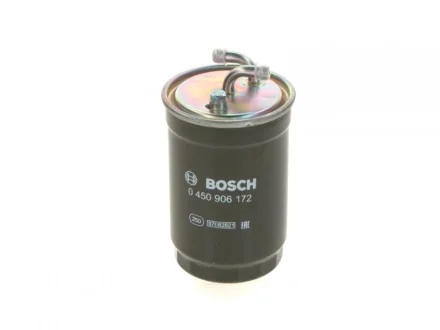 Паливний фільтр FORD ESCORT IV, ESCORT IV EXPRESS, ESCORT V, ESCORT V EXPRESS, FIESTA, FIESTA III, ORION II, ORION III HONDA ACCORD V, ACCORD VI, CIVIC VI 1.3D-2.4D 12.78-10.06 BOSCH 0 450 906 172