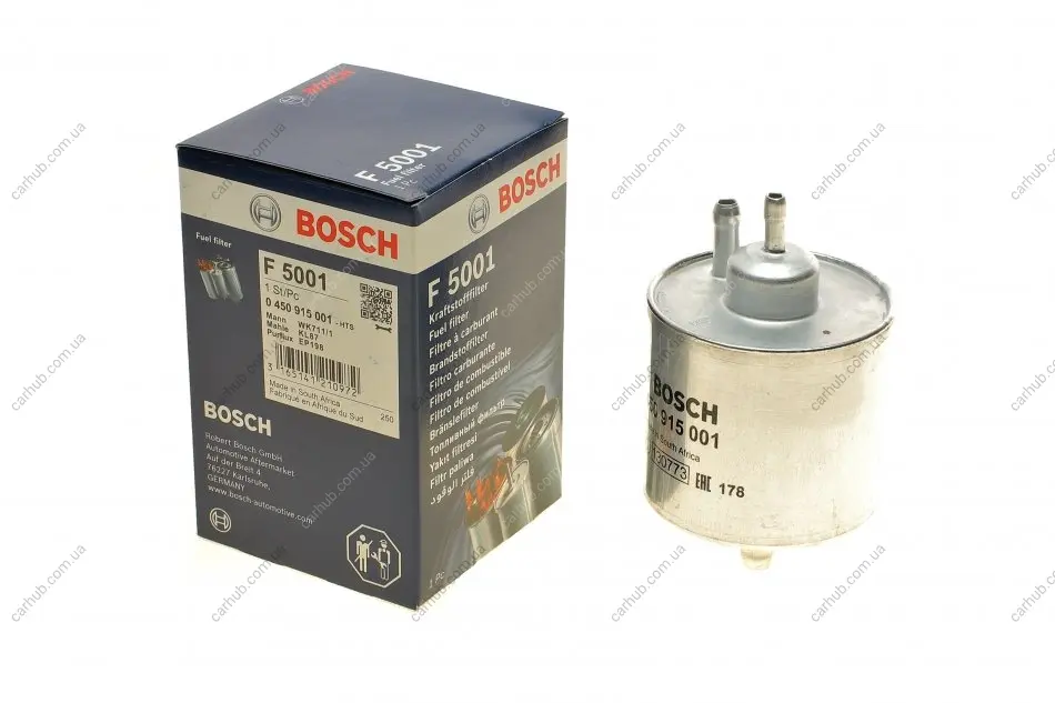 Фільтр паливний MB A-class (W168)/Vaneo (414) 1.4-2.1 97-05 (бензин) BOSCH 0 450 915 001 (фото 1)