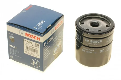 Фільтр масляний Opel 1.0-2.4i 62-00 (бензин) BOSCH 0 451 102 056