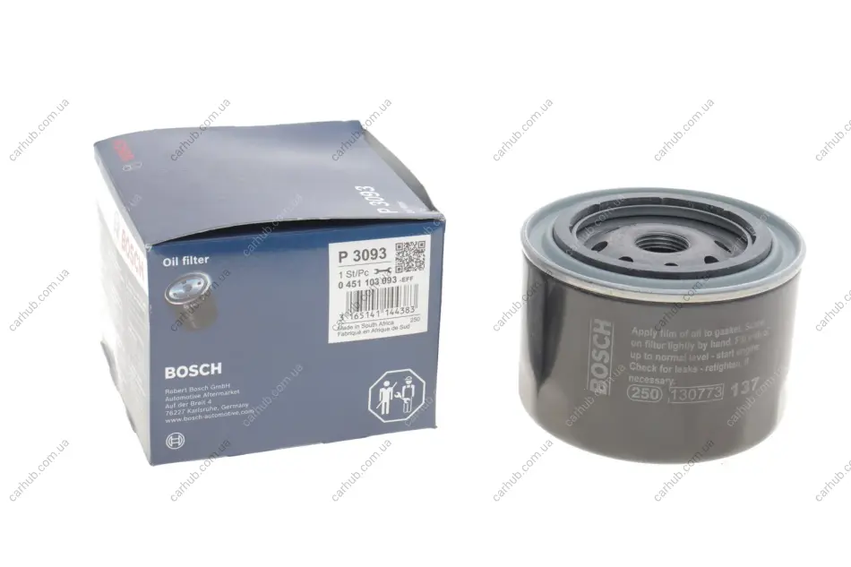 Фільтр масляний Lada Niva/Opel Omega A 1.6/3.0 87-15 (h=70mm) BOSCH 0 451 103 093 (фото 1)
