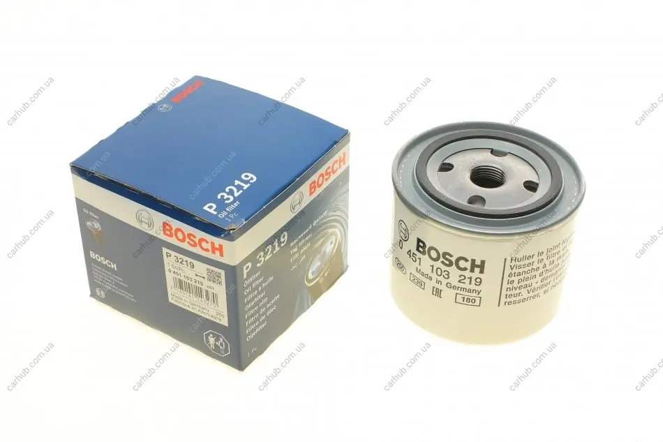 Фільтр масляний Volvo S40/S70/V90 2.0-2.5 95-00 BOSCH 0 451 103 219 (фото 1)