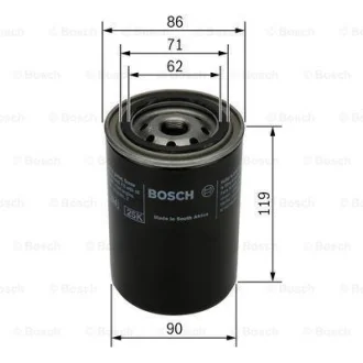 Масляний фільтр RENAULT CLIO I, RAPID 1.6D/1.9D 03.86-09.98 BOSCH 0 451 103 240