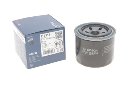 Фільтр масляний Mitsubishi Pajero 1.8-3.5 V6 94- BOSCH 0 451 103 316