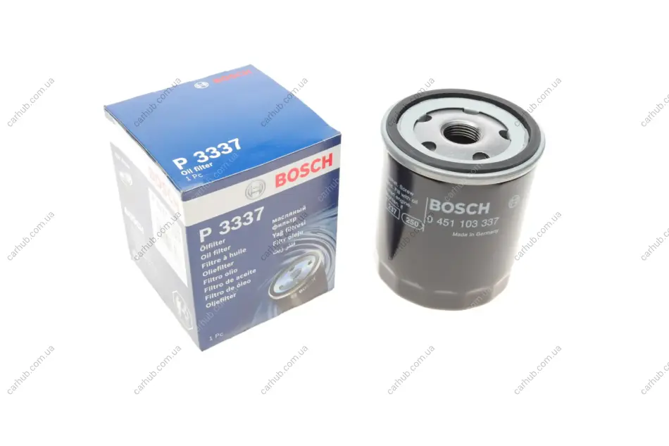 Фільтр масляний VW Lupo/Skoda Fabia/Octavia 1.0/1.4 99-03 (h=93mm) BOSCH 0 451 103 337 (фото 1)