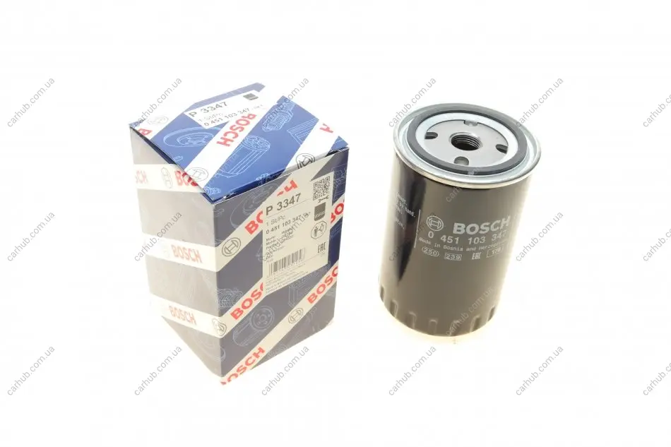 Масляний фільтр AUDI A6 C4 FORD GALAXY I, GALAXY MK I SEAT ALHAMBRA, CORDOBA, CORDOBA VARIO, IBIZA II, TOLEDO I VW GOLF III, GOLF IV, PASSAT B3/B4, POLO 1.9D/2.0/2.5D 08.91-03.10 BOSCH 0 451 103 347 (фото 1)
