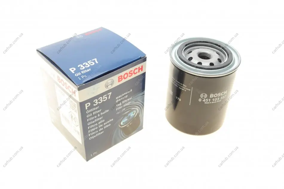 Фільтр масляний Ford Maverick 2.7TD 96-98/Nissan Pathfinder/Patrol 86-97 BOSCH 0 451 103 357 (фото 1)
