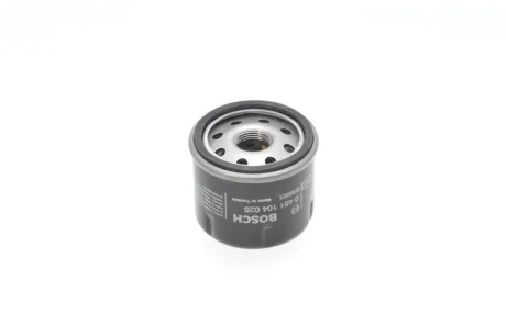 Масляний фільтр AIXAM CITY, CROSSLINE DACIA LOGAN, LOGAN II, LOGAN MCV II, SANDERO, SANDERO II NISSAN KUBISTAR RENAULT CLIO I, CLIO II, CLIO III, CLIO IV, KANGOO 0.4D-1.2LPG 01.96- BOSCH 0 451 104 025