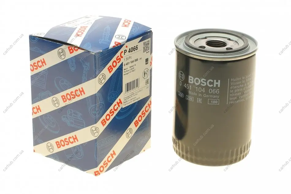 Фільтр масляний Iveco MK/Porsche 911 -85 BOSCH 0 451 104 066 (фото 1)