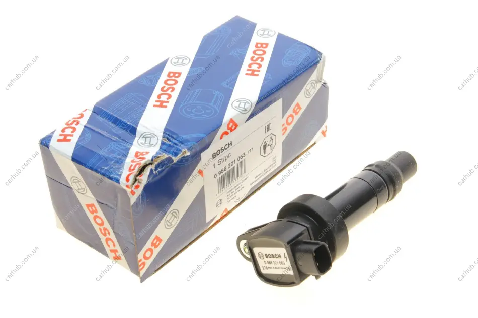Котушка запалювання Hyundai Accent/i30/Kia Cee\'d 1.4-1.6 06- BOSCH 0 986 221 063 (фото 1)