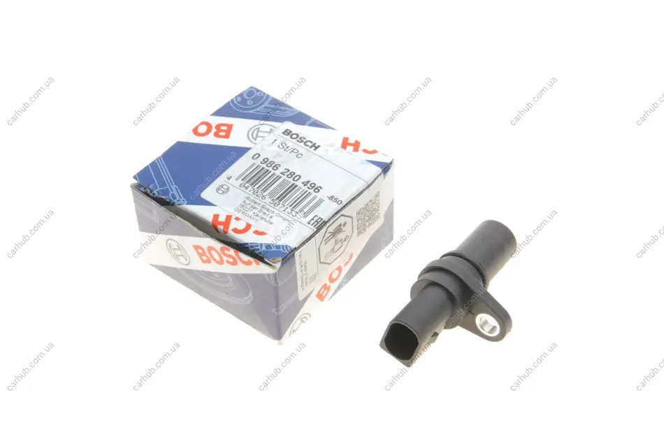 Датчик положення колінвалу Audi A3/A4/A5/Q5/ Skoda Octavia/VW Passat 1.8-2.0 TSI 04- BOSCH 0 986 280 496 (фото 1)