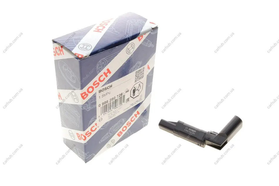 Датчик положення колінвалу Skoda Fabia/Roomster/VW Fox/Polo 1.2 01- BOSCH 0 986 280 726 (фото 1)
