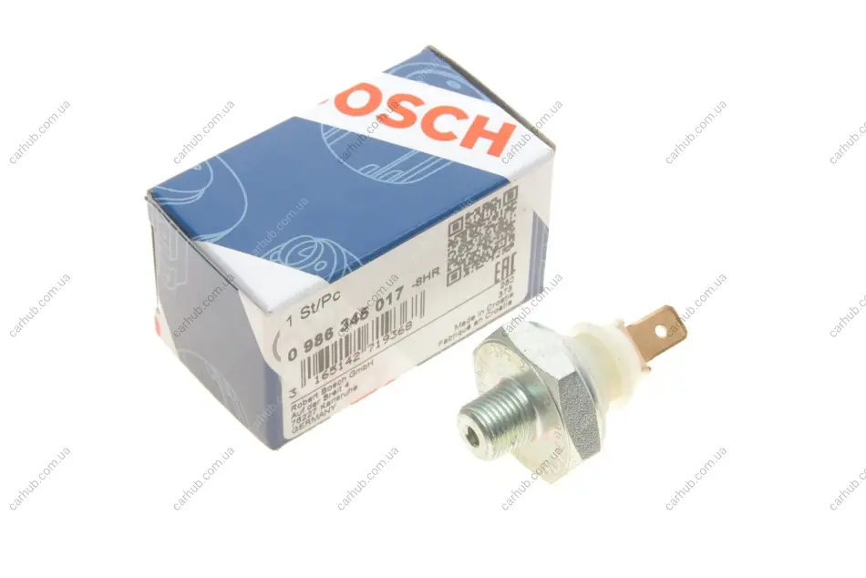 Датчик тиску масла Hyundai Sonata 3.0i/Mitsubishi Lancer/Colt 1.6-3.0i 91-15 BOSCH 0 986 345 017 (фото 1)