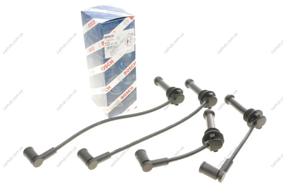 Проводи запалювання Ford Fiesta/Focus/Mondeo 1.6 Ti 03- (к-кт) (високовольтні) BOSCH 0 986 357 208 (фото 1)