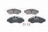 Комплект гальмівних колодок передн, CITROEN JUMPER I FIAT DUCATO PEUGEOT BOXER 1.9D-2.8D 02.94-09.09 BOSCH 0986424031 (фото 2)