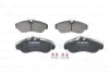 Комплект гальмівних колодок передн, CITROEN JUMPER I, JUMPER II FIAT DUCATO PEUGEOT BOXER 1.9D-2.8D 02.94-09.09 BOSCH 0 986 424 031 (фото 2)