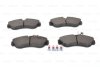 Комплект гальмівних колодок передн, CITROEN JUMPER I FIAT DUCATO PEUGEOT BOXER 1.9D-2.8D 02.94-09.09 BOSCH 0986424031 (фото 6)
