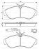 Комплект гальмівних колодок передн, CITROEN JUMPER I FIAT DUCATO PEUGEOT BOXER 1.9D-2.8D 02.94-09.09 BOSCH 0986424031 (фото 8)