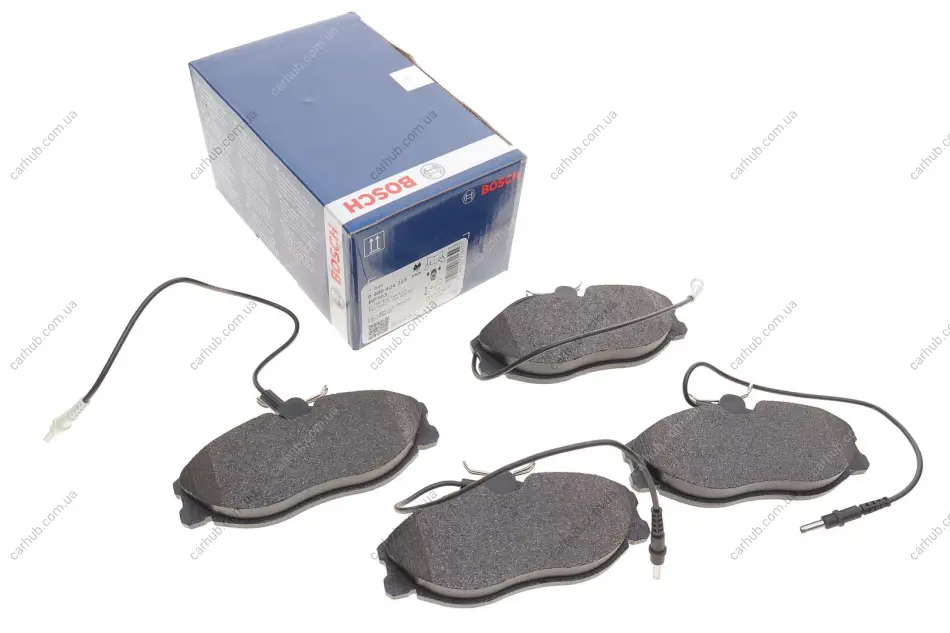 Колодки гальмівні (передні) Citroen Xsara/Peugeot 406 96-05 (Lucas-Girling) (з датчиками) BOSCH 0 986 424 223 (фото 1)