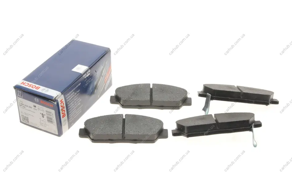 Колодки гальмівні (передні) Honda Accord V 92-98/Prelude III/IV/V 86-01/Rover 600 93-00 (Akebono) BOSCH 0 986 424 289 (фото 1)