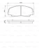 Комплект гальмівних колодок передн, DAIHATSU FEROZA, ROCKY, RUGGER, WILDCAT/ROCKY 1.6/2.0/2.8D 04.84-12.98 BOSCH 0 986 424 297 (фото 1)