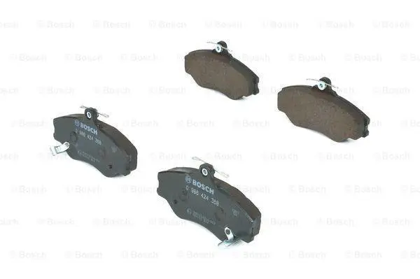 Комплект гальмівних колодок передн, HYUNDAI GRACE, H100, PORTER 2.4/2.5D/2.6D 07.93-12.04 BOSCH 0 986 424 368 (фото 1)