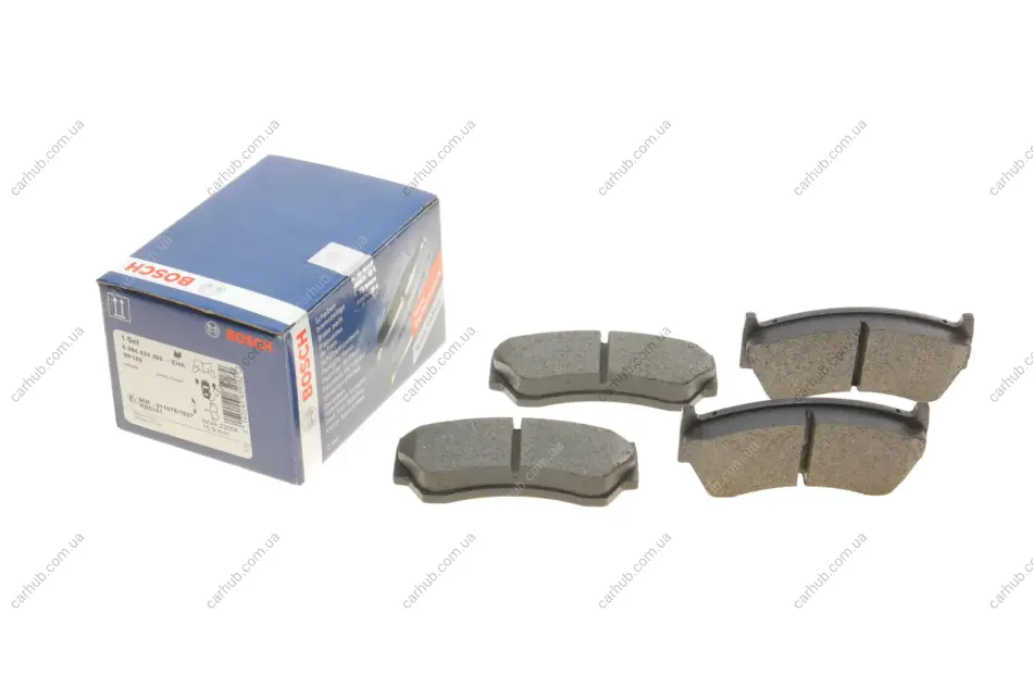 Комплект гальмівних колодок передн, NISSAN ALMERA I 1.4-2.0D 07.95-07.00 BOSCH 0 986 424 369 (фото 1)