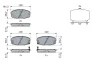 Комплект гальмівних колодок передн, HYUNDAI CRETA, KONA 1.0-2.0 01.16- BOSCH 0 986 424 393 (фото 5)