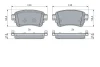 Комплект гальмівних колодок задн, CITROEN JUMPY III, SPACETOURER FIAT SCUDO, ULYSSE OPEL VIVARO C, ZAFIRA LIFE PEUGEOT EXPERT, TRAVELLER TOYOTA PROACE, PROACE VERSO 1.5D-Electric 02.16- BOSCH 0 986 424 437 (фото 8)