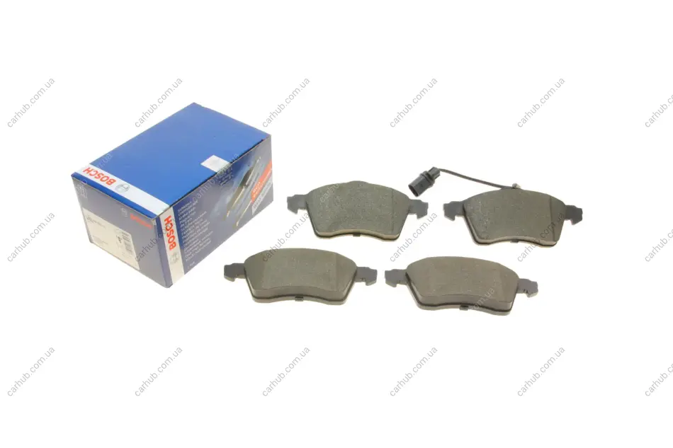 Комплект гальмівних колодок передн, VW CALIFORNIA T4 CAMPER, TRANSPORTER T4 1.9D-2.8 07.90-06.03 BOSCH 0 986 424 537 (фото 1)
