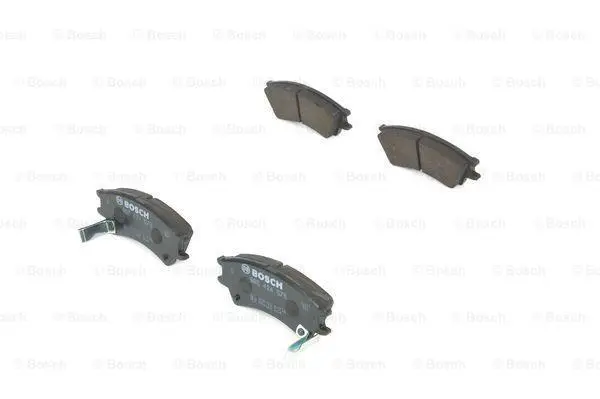 Комплект гальмівних колодок передн, HYUNDAI ATOS 1.0 02.98-03.02 BOSCH 0 986 424 575 (фото 1)