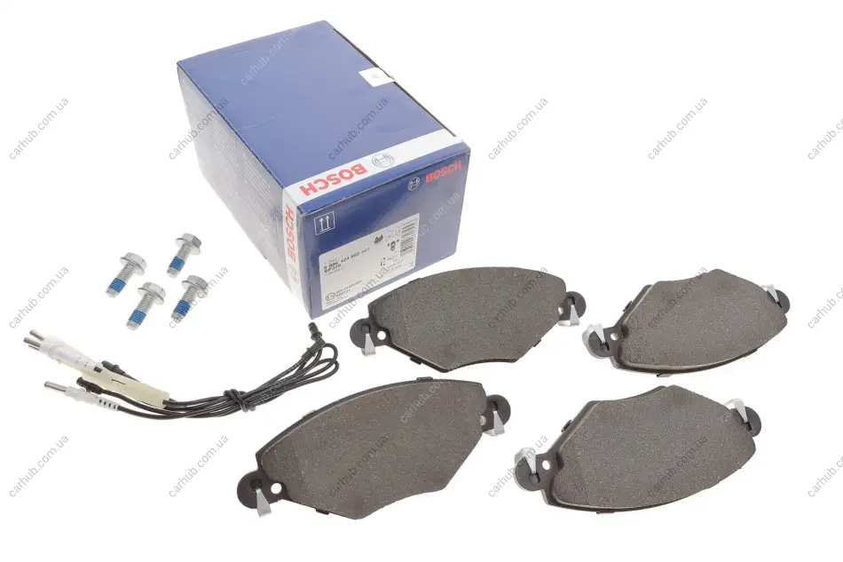 Колодки гальмівні (передні) Citroen C5 01- (Bosch) (з датчиком) BOSCH 0 986 424 582 (фото 1)