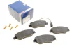 Комплект гальмівних колодок передн (з комплектуючими з шумопоглинаючою пластиною з гвинтами гальмівного супорта), ALFA ROMEO MITO FIAT BRAVO II, STILO LANCIA DELTA III 1.3D-2.4 10.01-10.18 BOSCH 0 986 424 595 (фото 1)