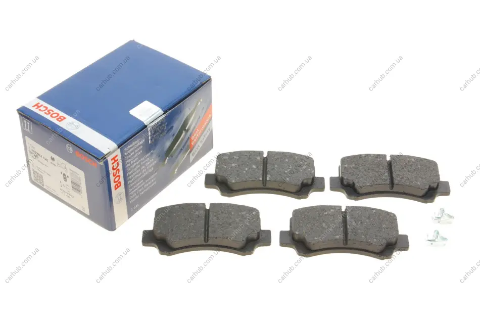 Комплект гальмівних колодок передн, CHERY A1 SUZUKI WAGON R+ 1.0/1.2/1.3 02.98-12.14 BOSCH 0 986 424 626 (фото 1)