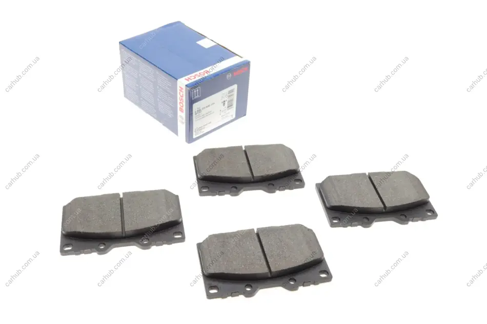 Колодки гальмівні (передні) Toyota Land Cruiser 100 98-07/Prado 02-10/Lexus LX 98-08 BOSCH 0 986 424 640 (фото 1)