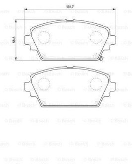 Колодки гальмівні (передні) Honda Accord VI 98-03 0 986 424 663 BOSCH 0986424663