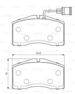 Колодки гальмівні (передні) Audi A8 94-02 (+ датчики) 0 986 424 664 BOSCH 0986424664