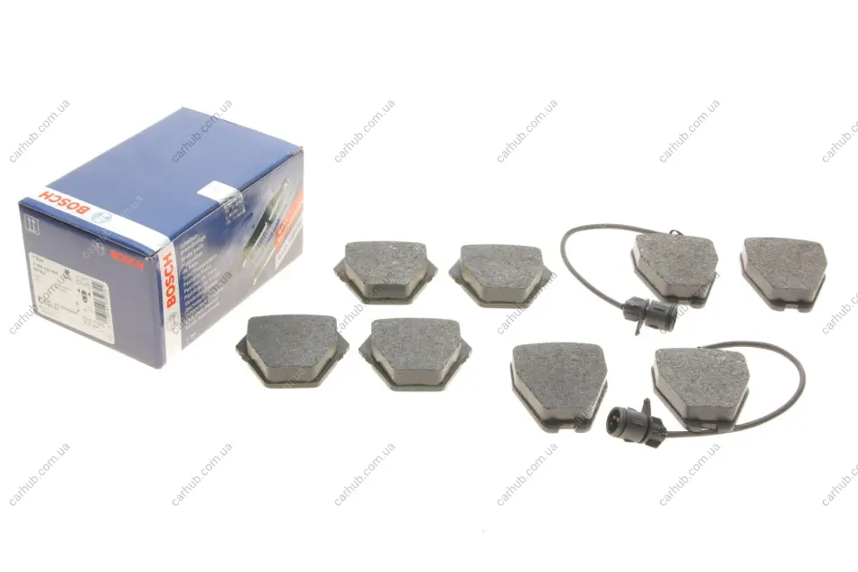 Колодки гальмівні (передні) Audi 100/A6/A8 91-02 (з датчиком) BOSCH 0 986 424 689 (фото 1)