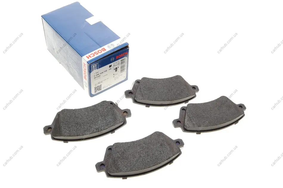 Комплект гальмівних колодок передн, TOYOTA COROLLA, COROLLA VERSO 1.4-2.0D 05.97-03.08 BOSCH 0 986 424 735 (фото 1)