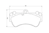 Колодки гальмівні (передні) Porsche Cayenne/VW Touareg 02-10 (Brembo) (190x99,1) BOSCH 0 986 424 740 (фото 2)