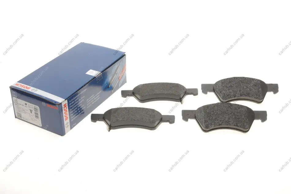Комплект гальмівних колодок передн, CHRYSLER RAM VAN, VOYAGER III, VOYAGER IV DODGE CARAVAN 2.0-3.8 01.95-07.09 BOSCH 0 986 424 765 (фото 1)