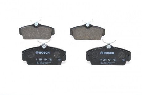 Тормозные колодки (передние) Nissan Almera 00-06/Primera 96-02 BOSCH 0 986 424 781