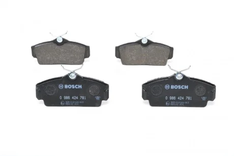 Колодки гальмівні (передні) Nissan Almera 00-06/Primera 96-02 BOSCH 0 986 424 781
