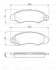 Комплект гальмівних колодок передн, SUZUKI SWIFT II 1.0/1.3 03.89-12.05 BOSCH 0 986 424 804 (фото 1)