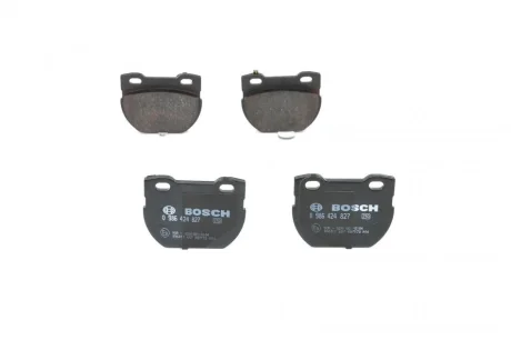 Комплект гальмівних колодок задн, LAND ROVER 110/127, DEFENDER 2.4D-4.0 09.86-02.16 BOSCH 0 986 424 827