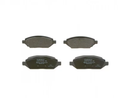 Комплект гальмівних колодок передн, OPEL KARL 1.0/1.0LPG 01.15-03.19 BOSCH 0 986 424 842