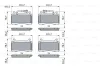 Комплект гальмівних колодок передн, ALFA ROMEO GIULIA, STELVIO 2.0/2.2D/2.9 10.15- BOSCH 0 986 424 851 (фото 1)
