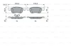 Комплект гальмівних колодок передн, FORD FIESTA VII, TRANSIT COURIER V769 FURGON/NADWOZIE WIELKOPRZESTRZENNE 1.0-1.5D 05.17- BOSCH 0986424867 (фото 1)