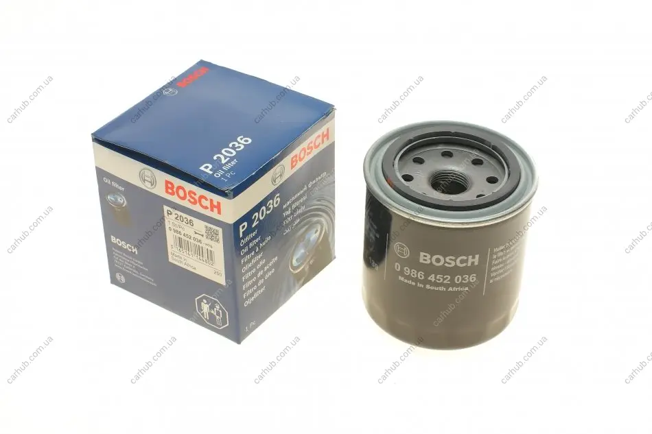 Фільтр масляний Honda Accord 1.6-2.0i 83-98 BOSCH 0 986 452 036 (фото 1)